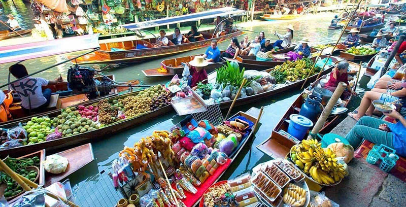 Chợ nổi Damnoen Saduak